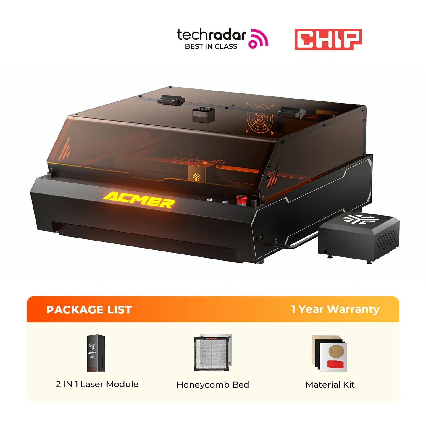 ACMER P3 IR＆Diode Enclosed Dual Laser Engraver