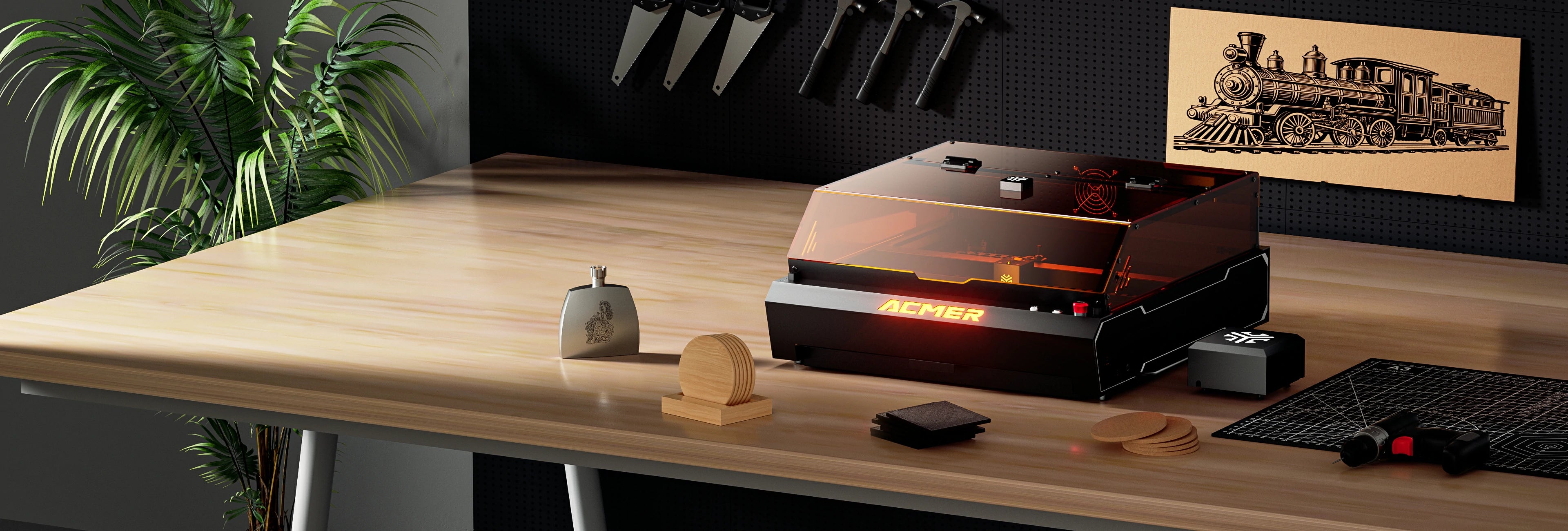 ACMER laser engraving machine-P3 2IN1 dual laser