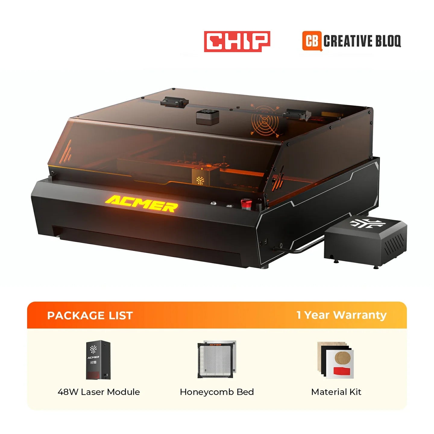 ACMER P3 48W Diode Enclosed Laser Engraver