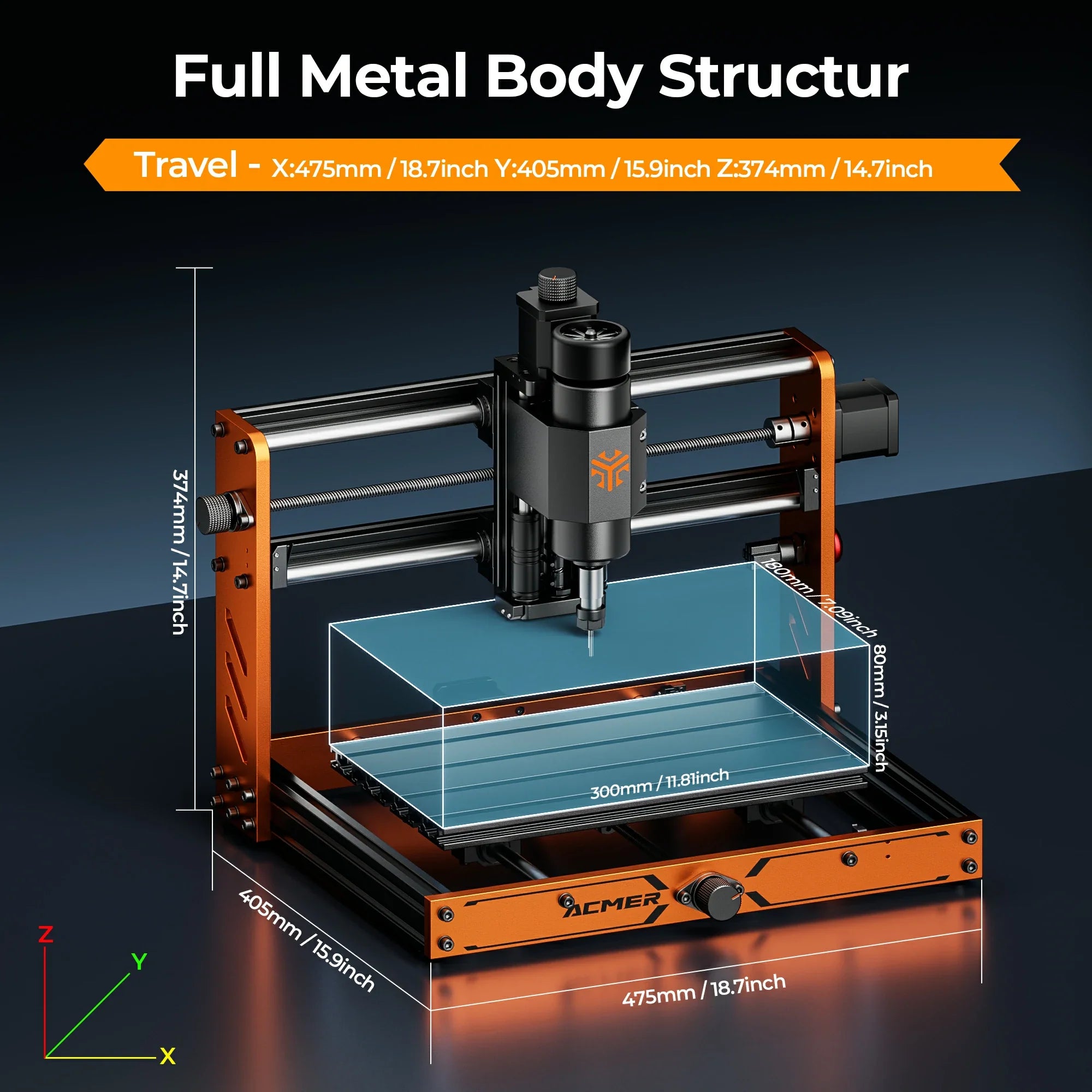 ACMER ASCARVA 3S CNC Router Machine