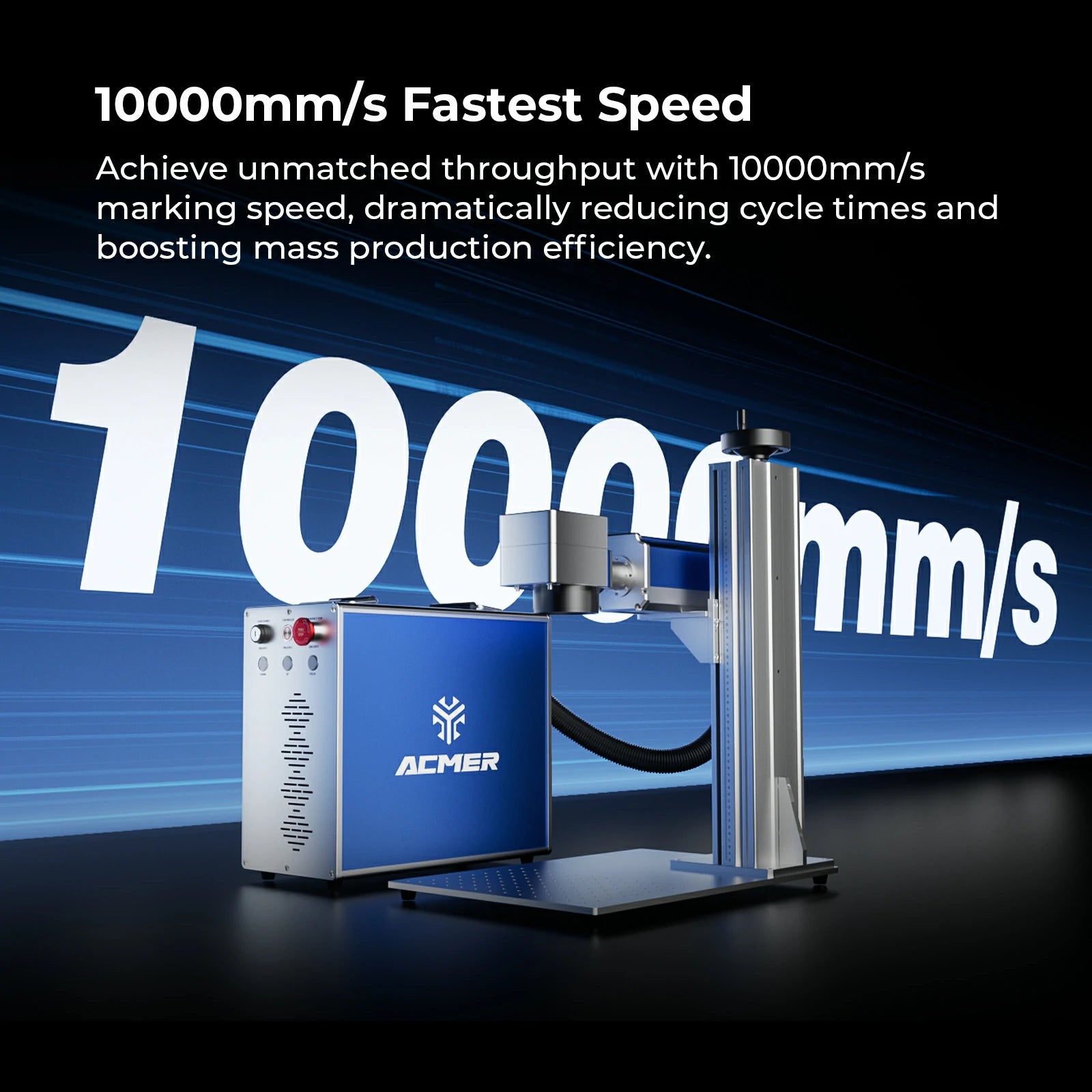 ACMER SM 30-100W Split Fiber＆MOPA Laser Marking Machine