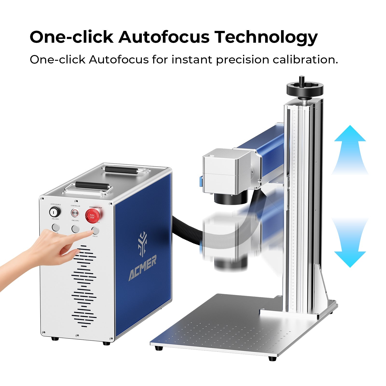 ACMER SM 30-100W Split Fiber＆MOPA Laser Marking Machine