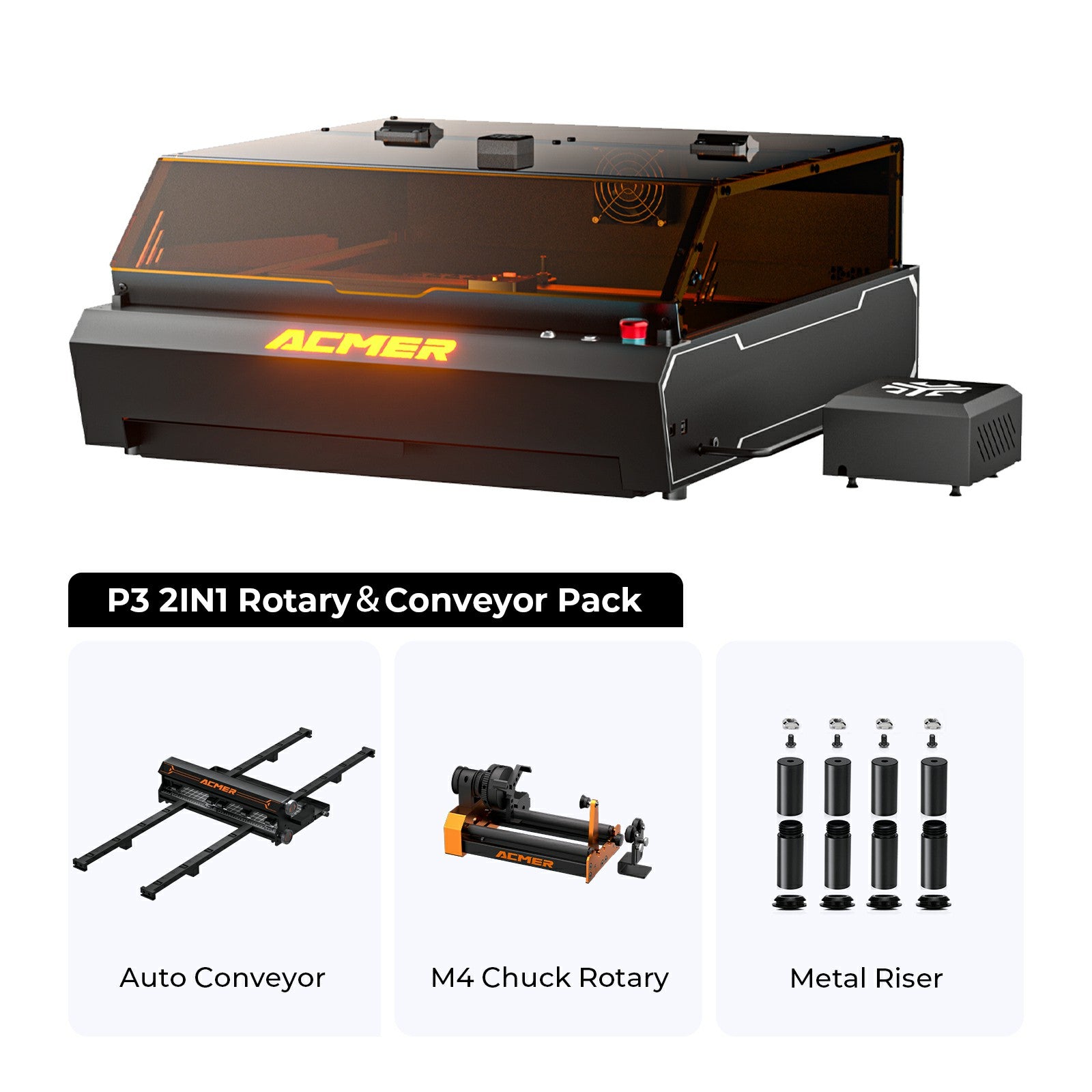 ACMER P3 IR＆Diode Enclosed Dual Laser Engraver
