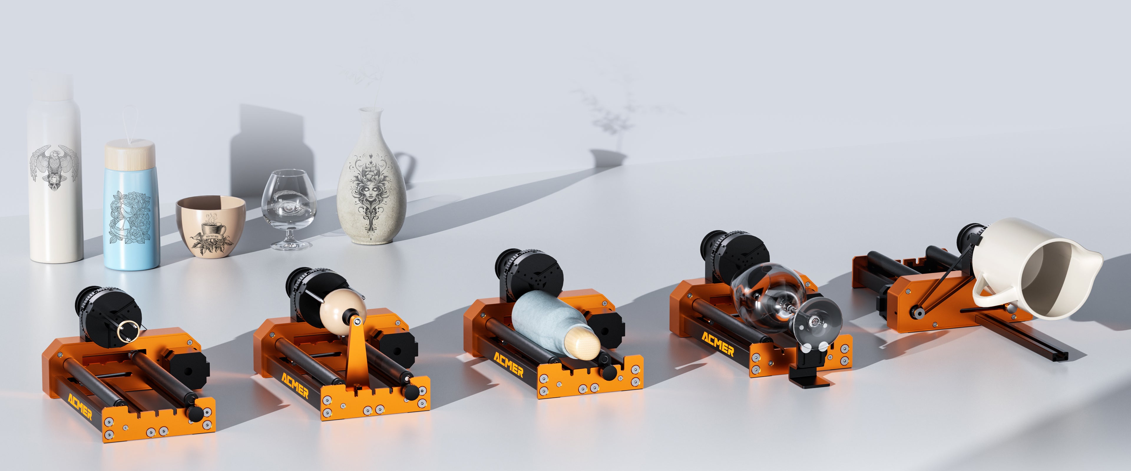 ACMER M4 4IN1 Laser Chuck Rotary Roller