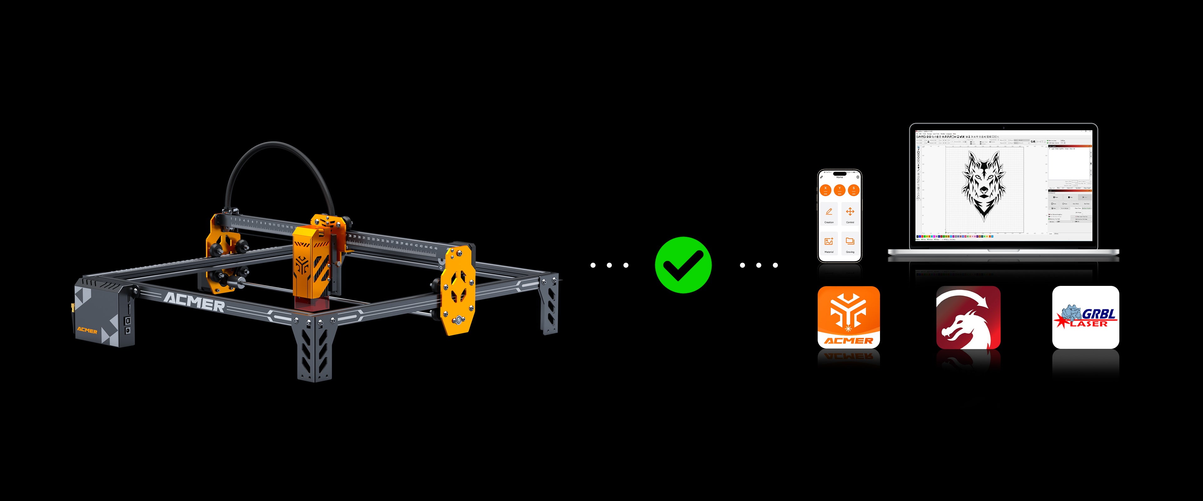 P1S Pro 6w-best budget laser engraver-compatible lightburn,laserGRBL