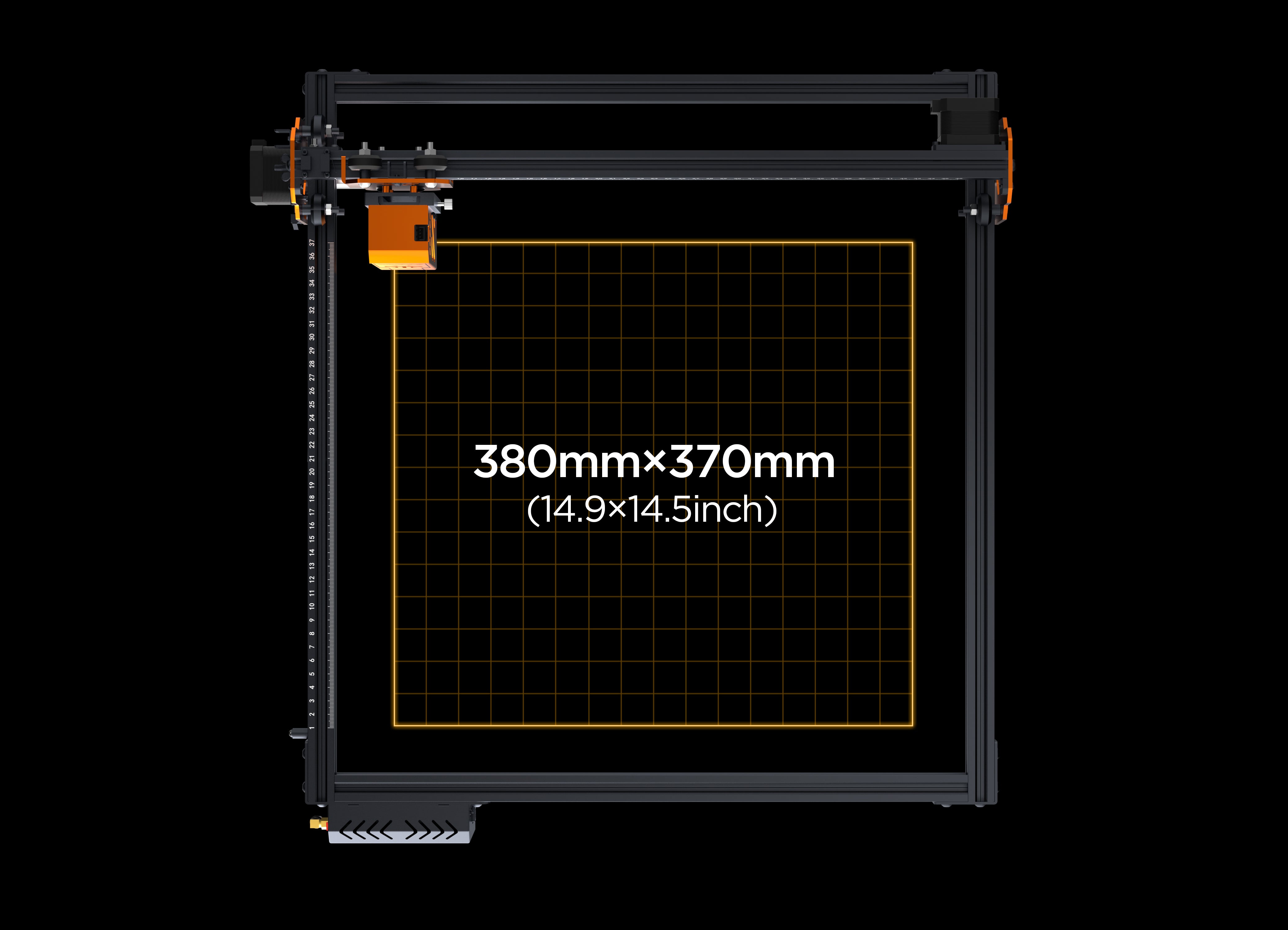 P1S Pro 6w-best budget laser engraver-engraving area