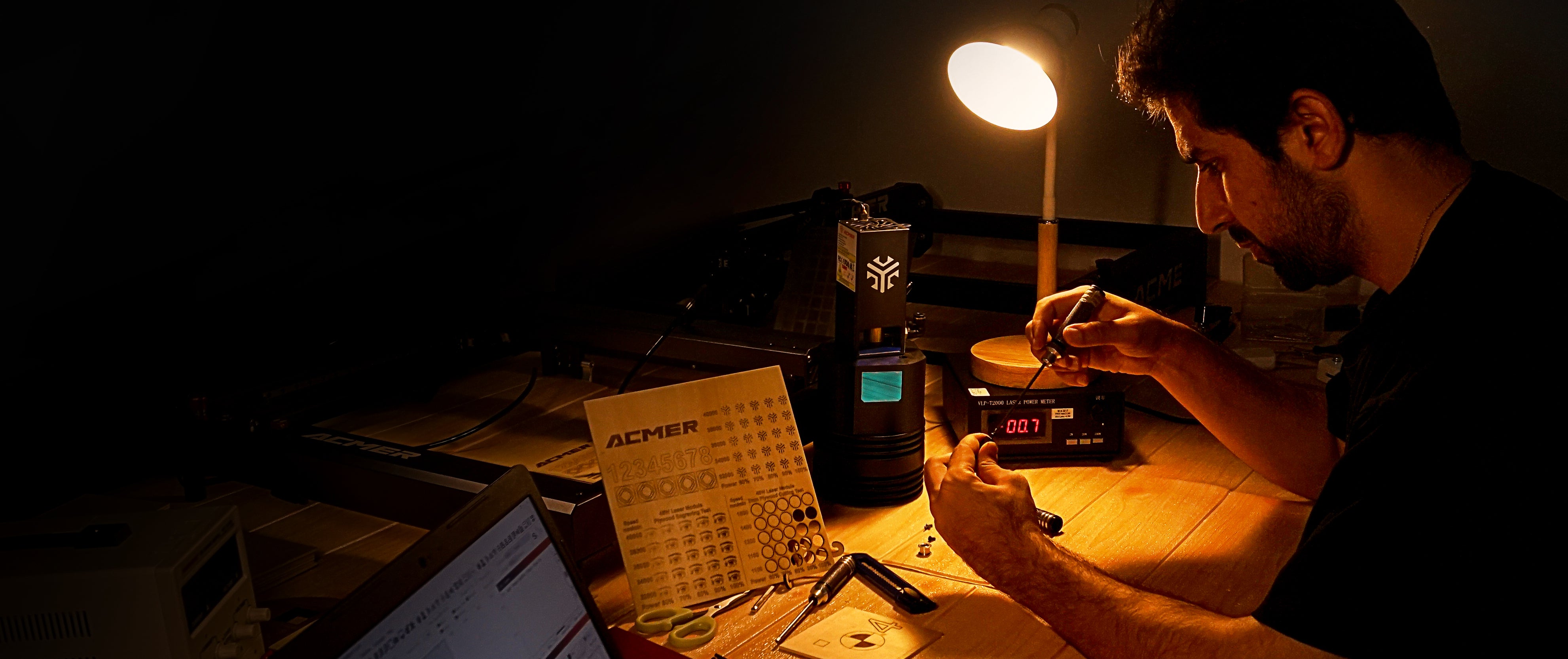 ACMER P1 10W Laser Engraver Cutting Machine-constantly test